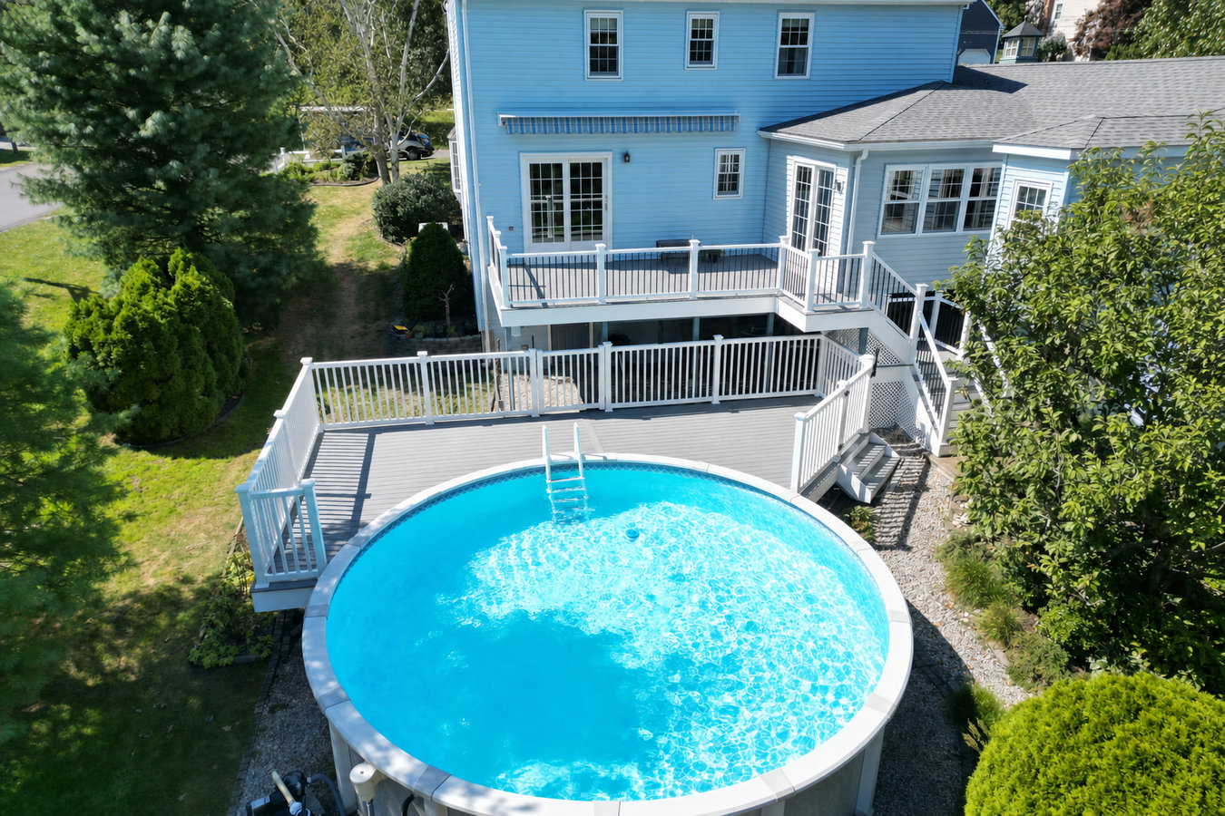 Pool deck construction in Portland, TX